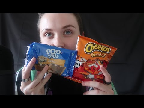 ASMR Crunchy Cheetos & Frosted S’mores Pop Tarts [Trying Snacks I’ve Never Eaten]