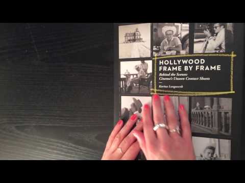 ASMR page turning with a book on hollywood with tapping and page sounds (softly spoken)