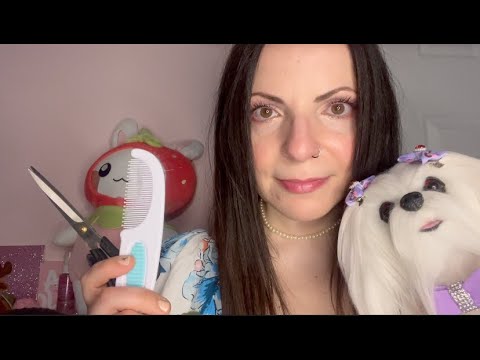 ASMR Roleplay Playing With Your Hair (Combing, Brushing, Cutting)