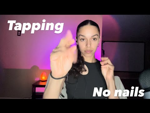 ASMR Tapping Random Stuff W/ No nails (No talking)