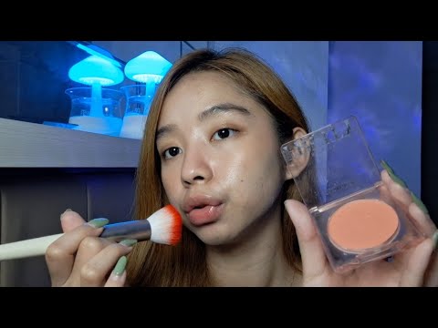 ASMR spit painting you with make up 💄 mouth sounds (ROLEPLAY)