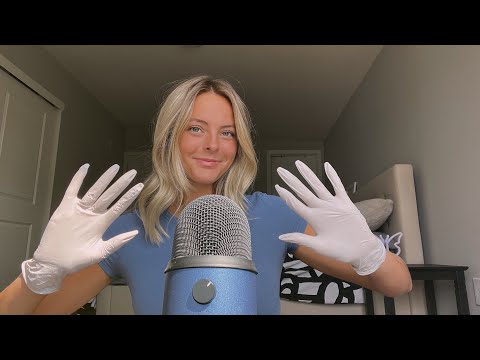ASMR | Full Facial Examination RP with Gloves | Up close face touching and whispering