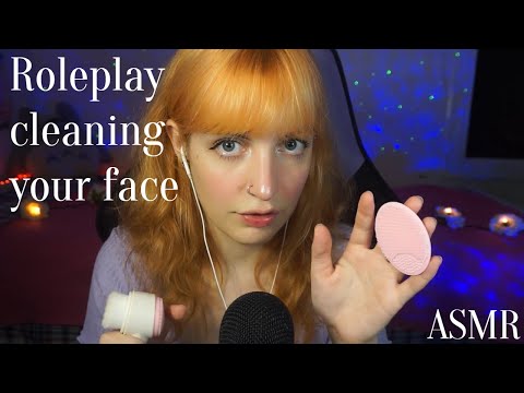 ENG Roleplay Cleaning your face after a party makeup ✨Bloopers at the end | ASMR Hakkune