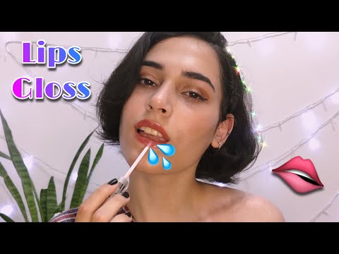 ASMR Mouth Sounds / Lipgloss on Me & You / ASMR Gum chewing