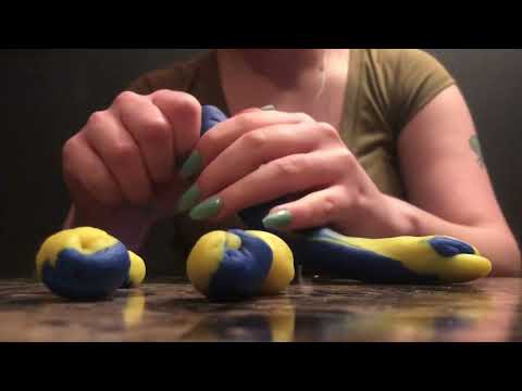 ASMR|Playing With Play-Doh|Crinkles|No Talking|Lofi