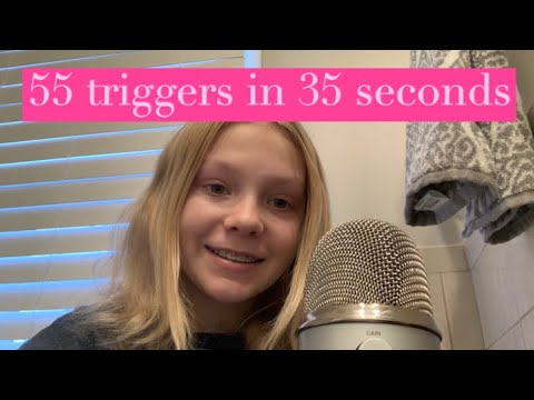55 Triggers In 35 Seconds ASMR 😴