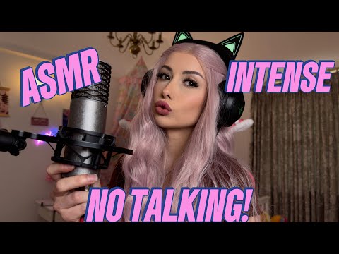 INTENSE ASMR! Mic pumping, mouth sounds, scratches, kisses. NO TALKING!