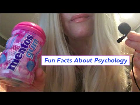 ASMR Gum Chewing Fun Facts About Psychology | Tingly Whisper | Mini Mic