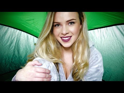 ASMR Helping You Sleep in a Tent (Relaxing Rain Ambience)