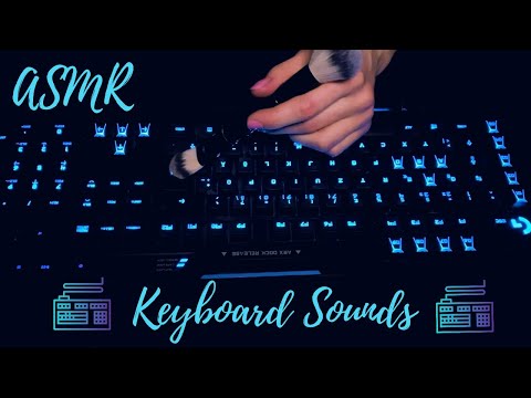 [ASMR/NO TALKING] Keyboard Sounds - Soft Clicking & Brushing (Logitech 910)