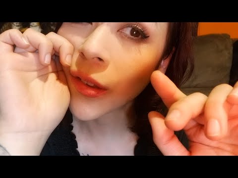 (( ASMR )) up close sporadic hand movements and mouth sounds