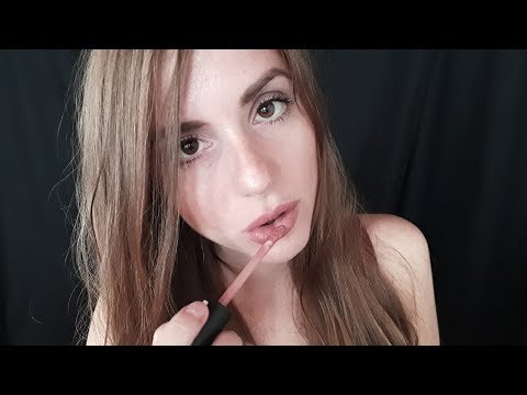 ASMR - Gum Chewing - Chit Chat - Lipgloss Application - Whispering
