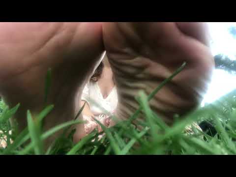 ASMR Soles Feet and relaxing grass