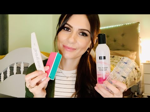 ASMR Doing Your Nails 💅🏻 Painting, Filing, Buffing, Massage & Some Nail Art | Super Relaxing