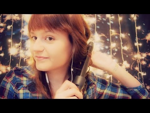 ASMR Role Play, Brushing and Curling My Hair AND Yours! Hair Play, Brush Sounds