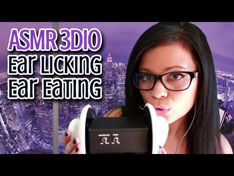 ASMR 3Dio Intense Ear Eating Licking Kissing 💋Whispers French & English💋