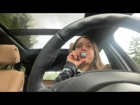 asmr bubble gum snapping