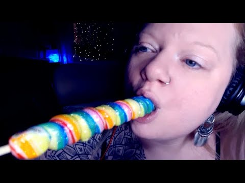 ASMR Lollipop 🍭 mouth sounds and unintentional cringy 😆 moaning (whispers)