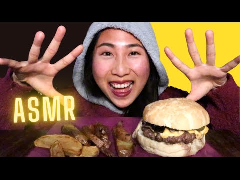 *Real ASMR Burger *BIG BITE MUKBANG 🍔 Sleep or Hungry