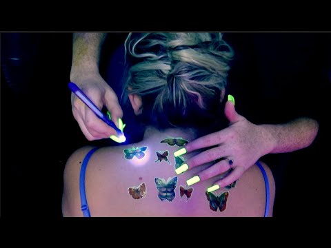 ASMR BACK and NECK TRACING | Tattoo Inspection