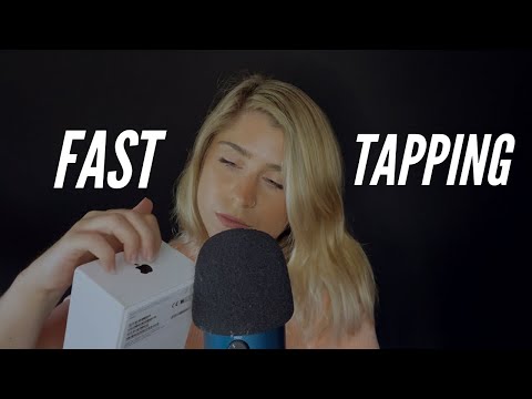 ASMR | FAST VARIED TAPPING (Nail tapping, Fingertip tapping, Scratchy tapping)