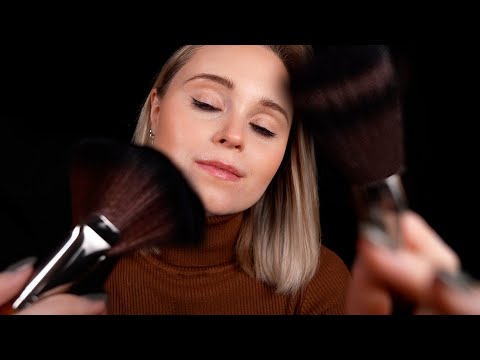 ASMR | Testing my NEW BRUSHES but they make TINGLY SOUNDS (layered sounds + heavy rains)