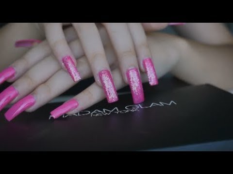 ASMR Painting My Longass Nails || REVIEW 💅 Madam Glam