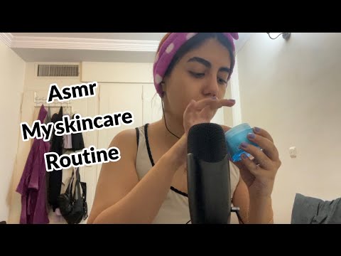 Asmr My skincare routine🌞🌻 (trying new mic🥰)