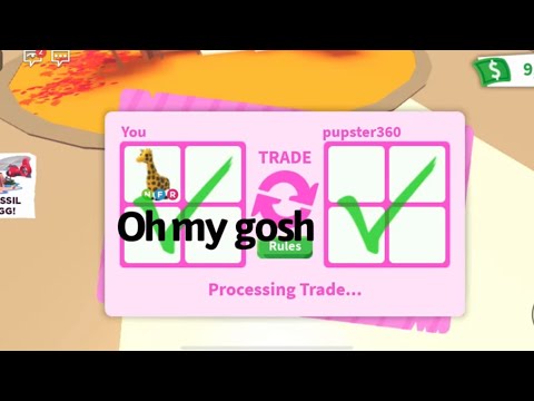 My sister tried to scam me 😭|  trust trading, giveaway T Rex - Adopt Me Video 🥺 by Lavender