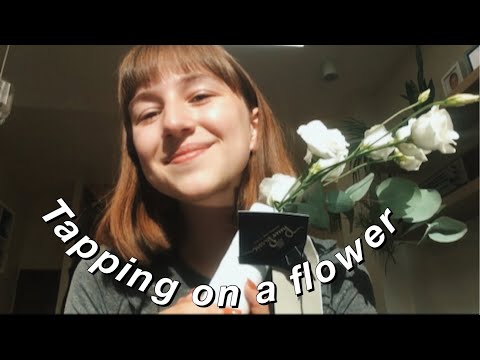 ASMR [2min tingles] tapping on a flower🌺