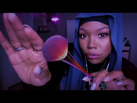 ASMR | Makeup Triggers For Sleep (ft. Dossier) (Personal Attention)