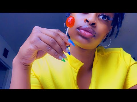 One Minute ASMR | 🍭Lollipop Eating + Wet Mouth Sounds