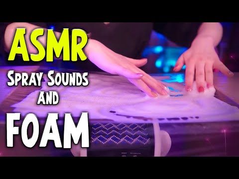 ASMR Spray Sounds and Foam 💎 No Talking