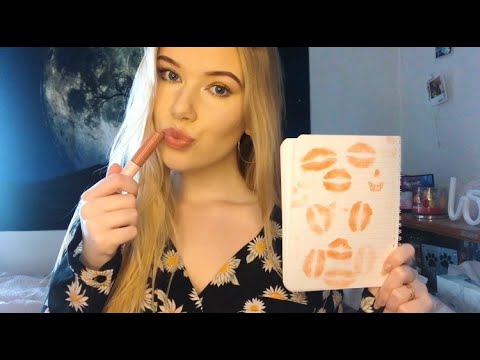 *ASMR PAPER KISSES*💋Tingly Paper Tapping, Lip Gloss Sounds, & SMOOCHES!