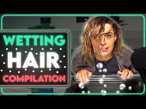 [ASMR] Kitchen Sink Compilation / Hair Dunking / Shampooing Hair !!
