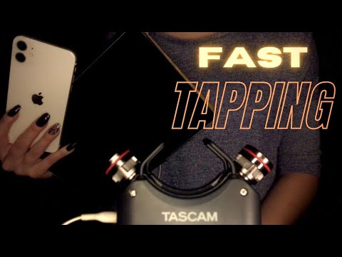 ASMR -  TASCAM TINGLES - ⚠️ FAST TAPPING ON IPHONE/ IPAD/CASE ⚠️ -NO TALKING