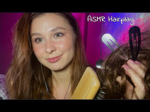 ASMR  Relaxing Hair Play and Head Massage