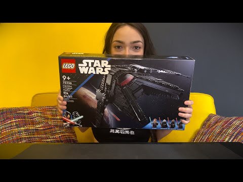 ASMR Lego StarWars Scythe Inquisitor Transport(75336) Unboxing and Build Tapping and Whispers pt.1