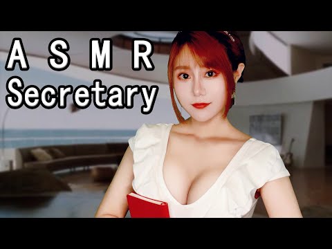ASMR Hot Girl Secretary Be with You in Limo & Private Jet Role Play