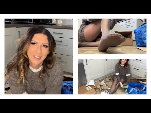 Recycling and Trash Day - Crushing, Stomping and Ripping - Housewife Doing Chores