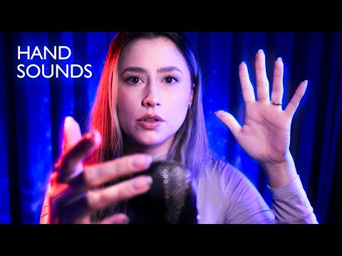 ASMR HAND SOUNDS and movements around the mic ✨snapping and finger fluttering too [NO TALKING]