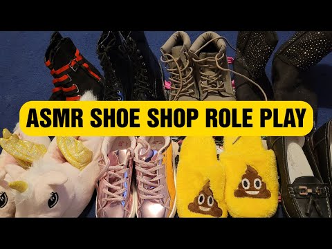 ASMR Shoe Shop RP   - Shoe Sounds to give you Tingly Tingles !  (tapping / scratching )