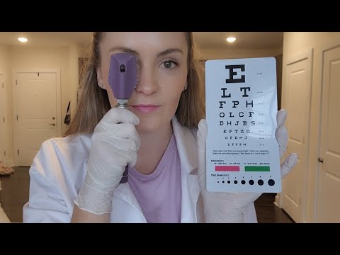 ASMR 30 Minute Classic Eye & Ear Exam - Snellen Chart, Ophthalmoscope, Hearing Tests