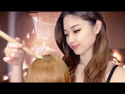 [ASMR] Sleep Inducing Hair Treatment ~ Korean Hair Mask