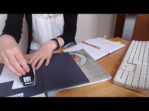 ASMR Librarian Roleplay Dust Jackets Stamping Typing Intoxicating Sounds Sleep Help Relaxation