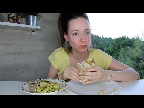 ASMR Whisper Eating Sounds | Tortilla Taco Wraps