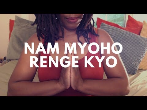 ASMR Chanting Nam Myoho Renge Kyo (I'M A BEGINNER) | Glass Tapping