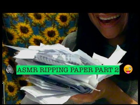 ASMR SATISFYING ripping paper sounds and more PART 2