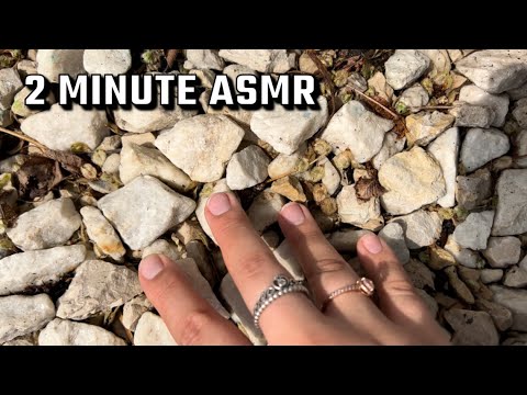 2 Minute ASMR Outside Fast & Aggressive Tapping & Scratching