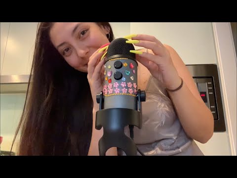 ASMR Fast & Aggressive Brain Tingling Mic Scratching with Extra Long Nails | No Talking